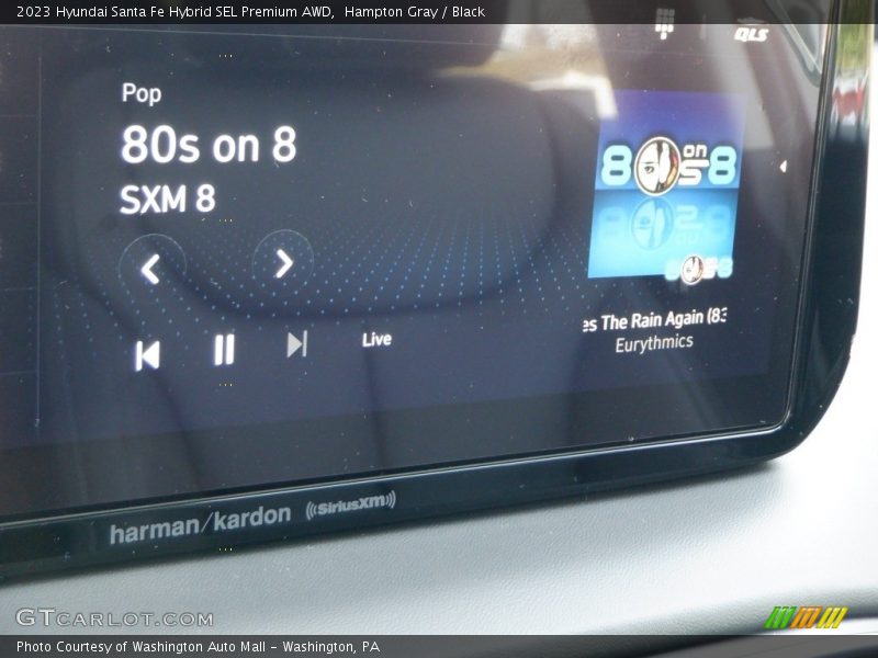 Hampton Gray / Black 2023 Hyundai Santa Fe Hybrid SEL Premium AWD