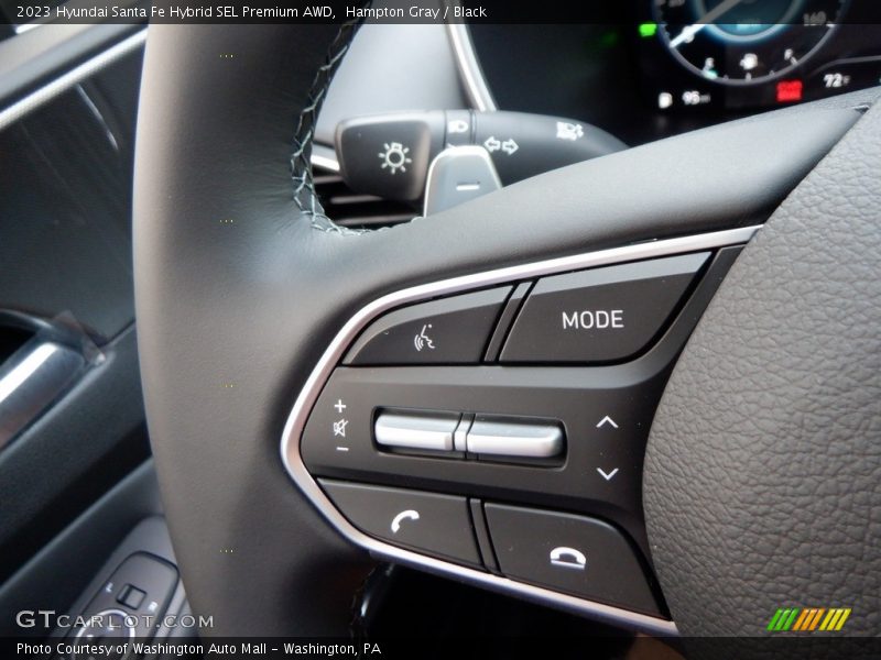 Hampton Gray / Black 2023 Hyundai Santa Fe Hybrid SEL Premium AWD