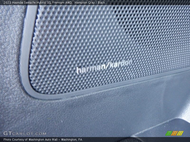Hampton Gray / Black 2023 Hyundai Santa Fe Hybrid SEL Premium AWD