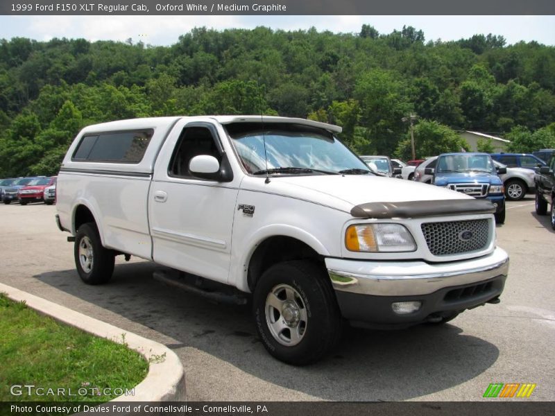 Oxford White / Medium Graphite 1999 Ford F150 XLT Regular Cab