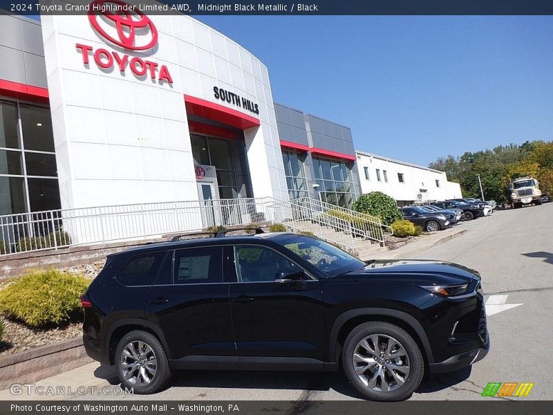 Midnight Black Metallic / Black 2024 Toyota Grand Highlander Limited AWD
