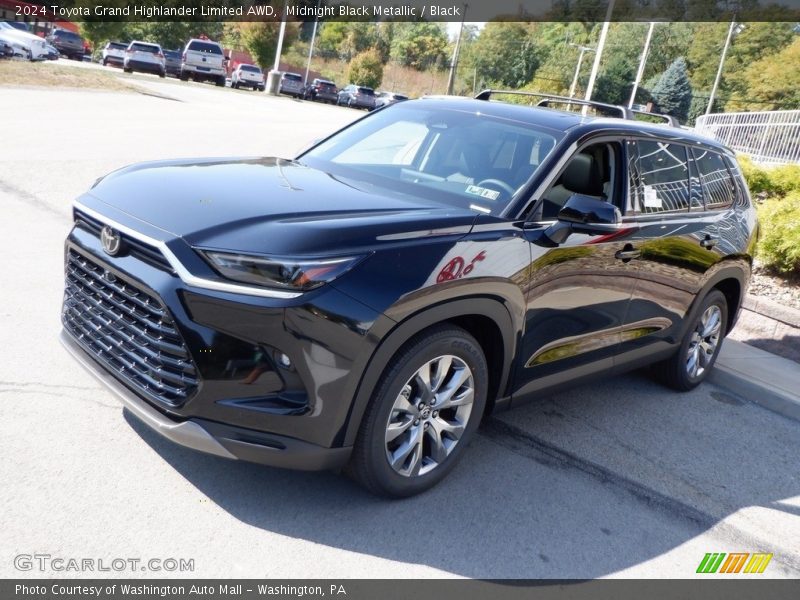 Midnight Black Metallic / Black 2024 Toyota Grand Highlander Limited AWD