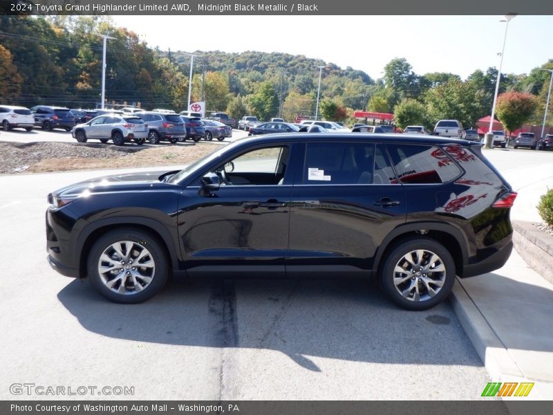 Midnight Black Metallic / Black 2024 Toyota Grand Highlander Limited AWD