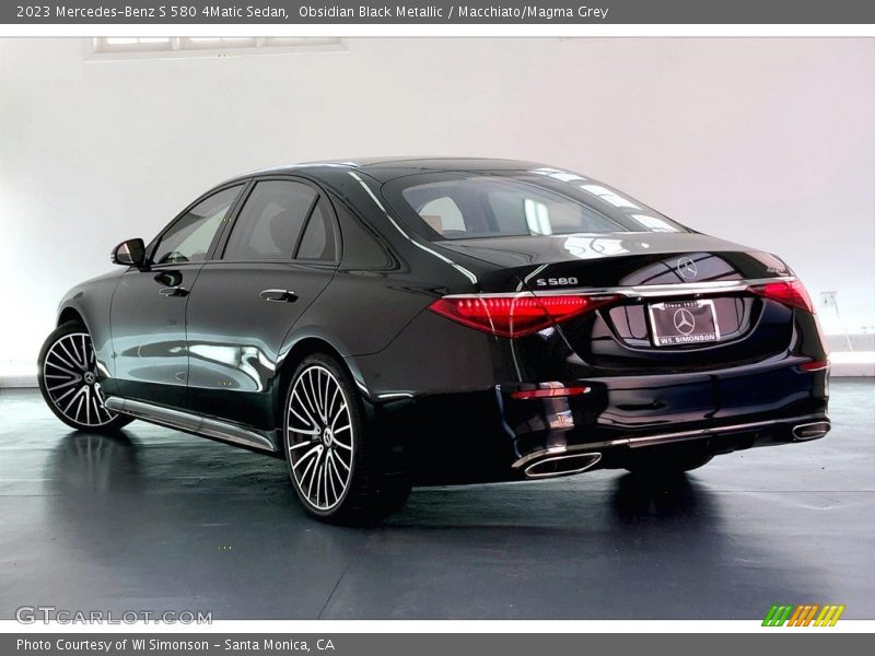 Obsidian Black Metallic / Macchiato/Magma Grey 2023 Mercedes-Benz S 580 4Matic Sedan