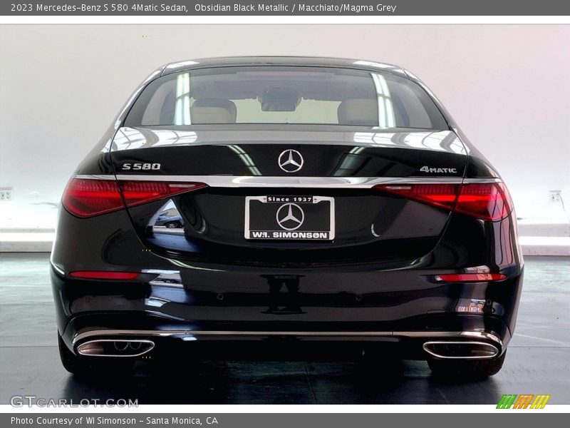 Obsidian Black Metallic / Macchiato/Magma Grey 2023 Mercedes-Benz S 580 4Matic Sedan
