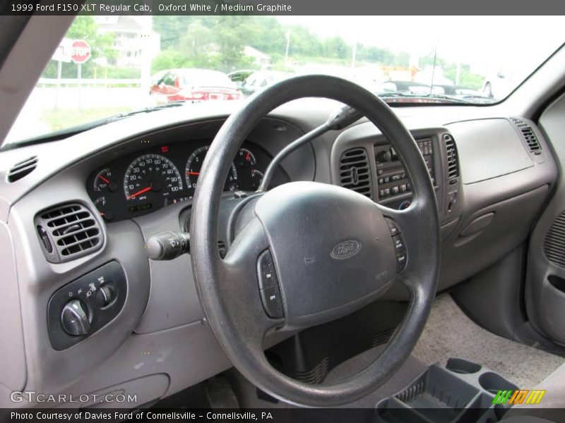 Oxford White / Medium Graphite 1999 Ford F150 XLT Regular Cab