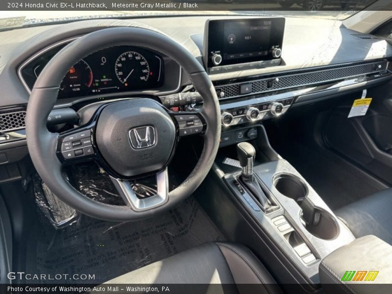  2024 Civic EX-L Hatchback Black Interior