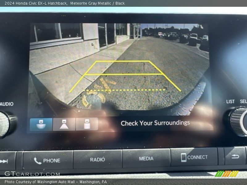 Meteorite Gray Metallic / Black 2024 Honda Civic EX-L Hatchback