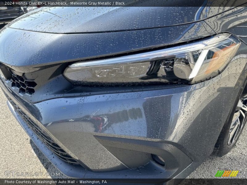 Meteorite Gray Metallic / Black 2024 Honda Civic EX-L Hatchback