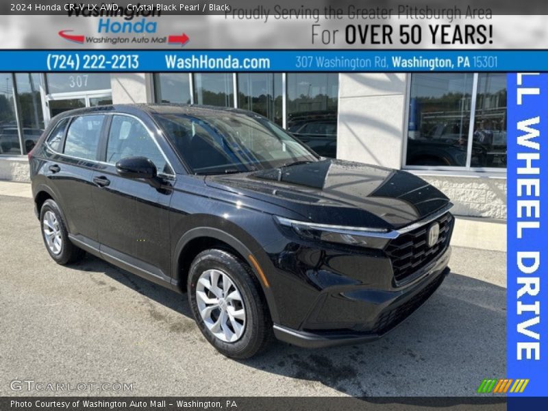 Crystal Black Pearl / Black 2024 Honda CR-V LX AWD