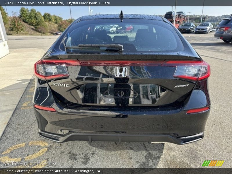 Crystal Black Pearl / Black 2024 Honda Civic Sport Hatchback