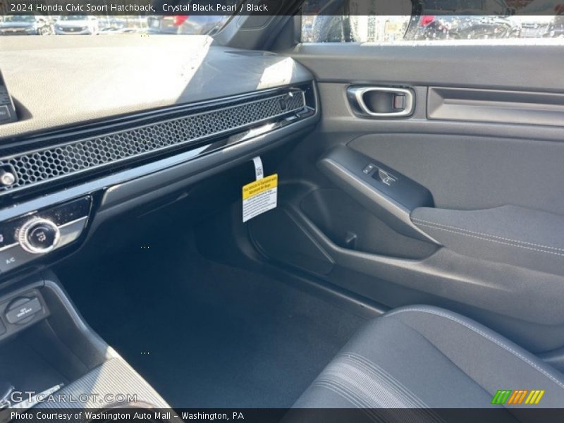 Crystal Black Pearl / Black 2024 Honda Civic Sport Hatchback