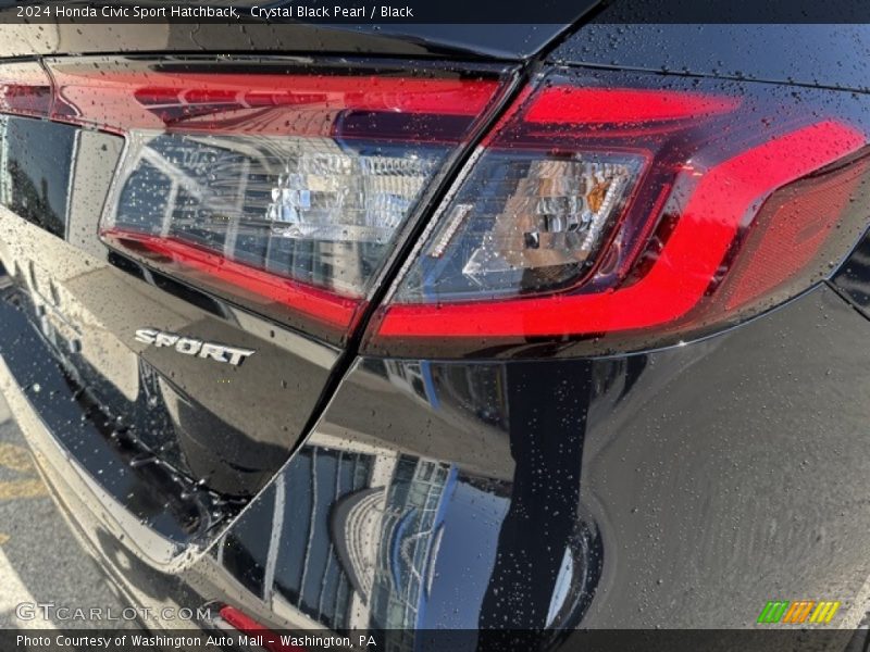 Crystal Black Pearl / Black 2024 Honda Civic Sport Hatchback
