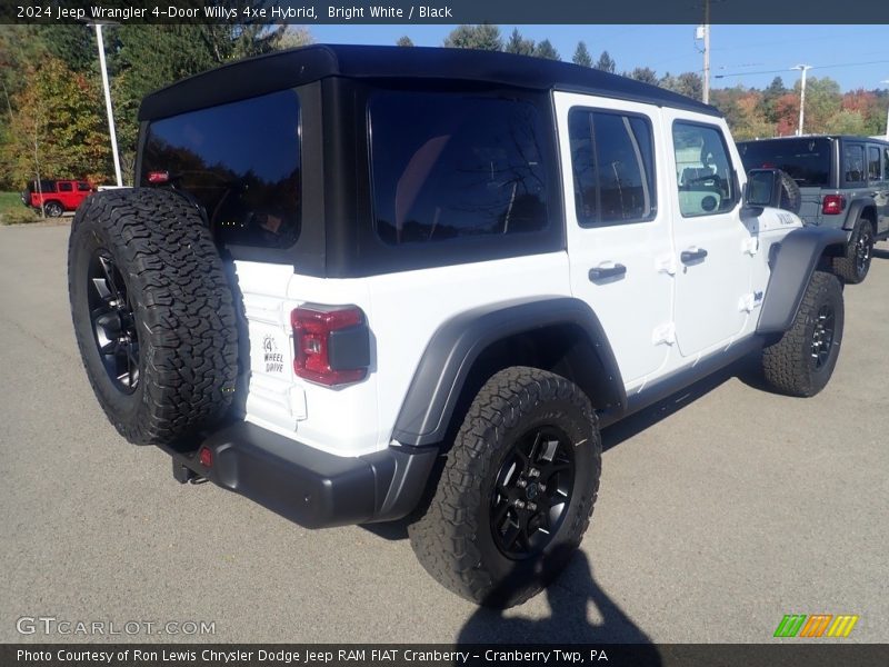 Bright White / Black 2024 Jeep Wrangler 4-Door Willys 4xe Hybrid