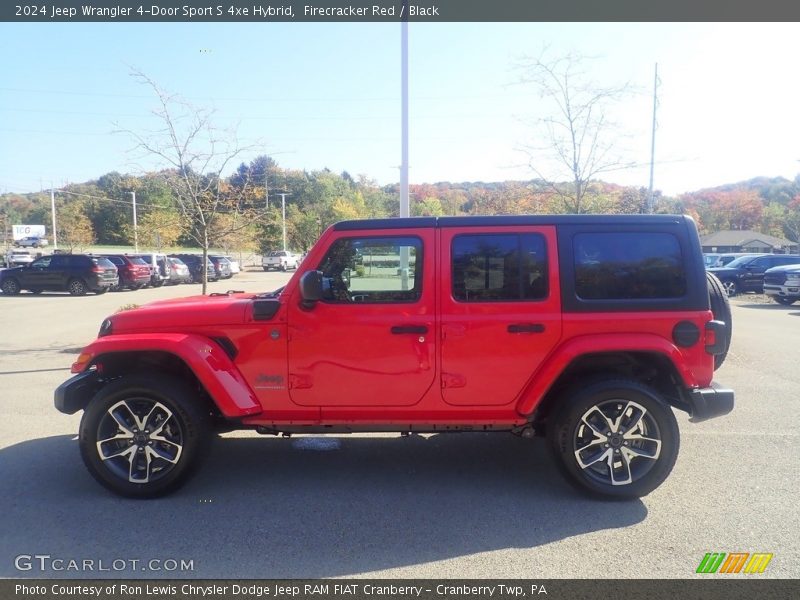 Firecracker Red / Black 2024 Jeep Wrangler 4-Door Sport S 4xe Hybrid