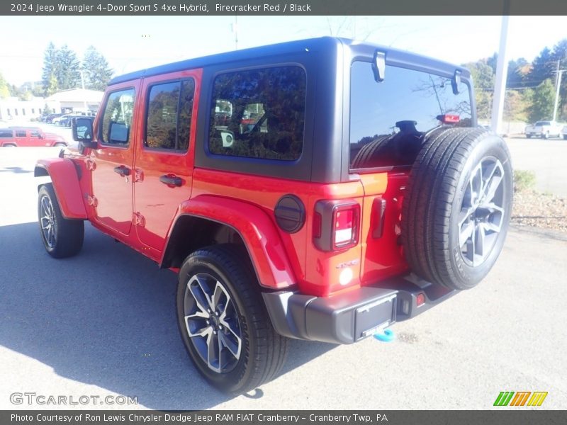 Firecracker Red / Black 2024 Jeep Wrangler 4-Door Sport S 4xe Hybrid