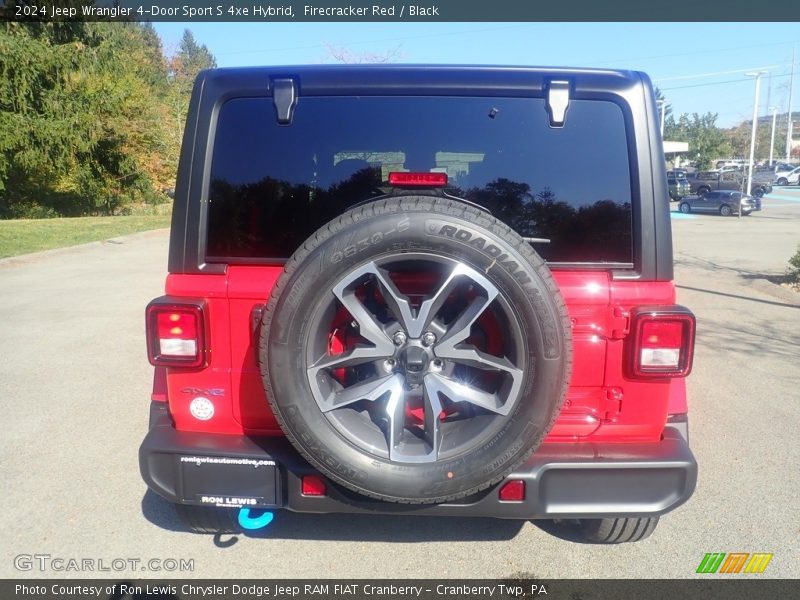 Firecracker Red / Black 2024 Jeep Wrangler 4-Door Sport S 4xe Hybrid
