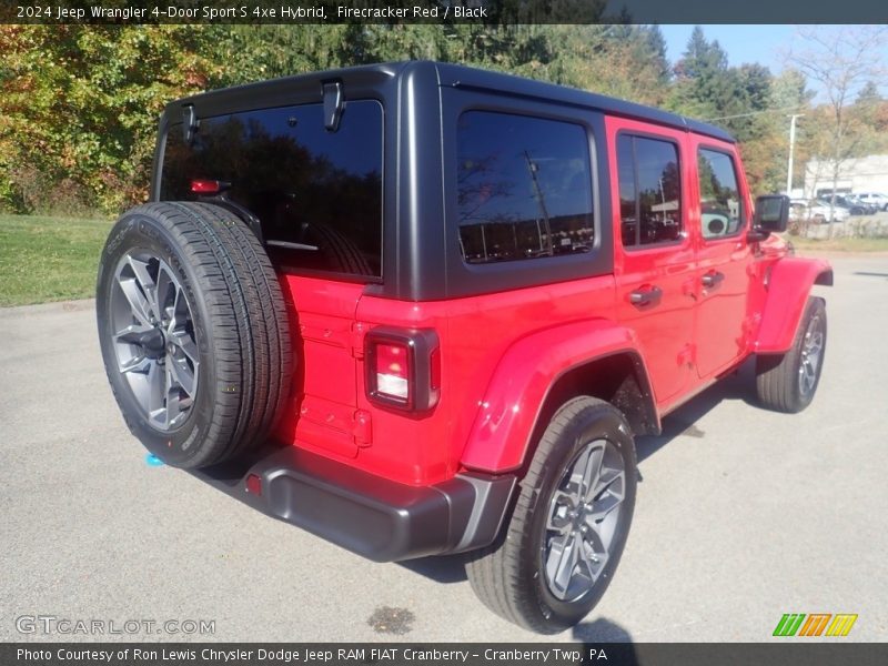 Firecracker Red / Black 2024 Jeep Wrangler 4-Door Sport S 4xe Hybrid