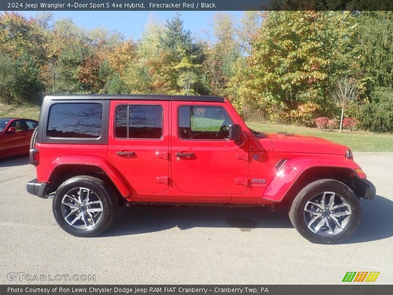 Firecracker Red / Black 2024 Jeep Wrangler 4-Door Sport S 4xe Hybrid