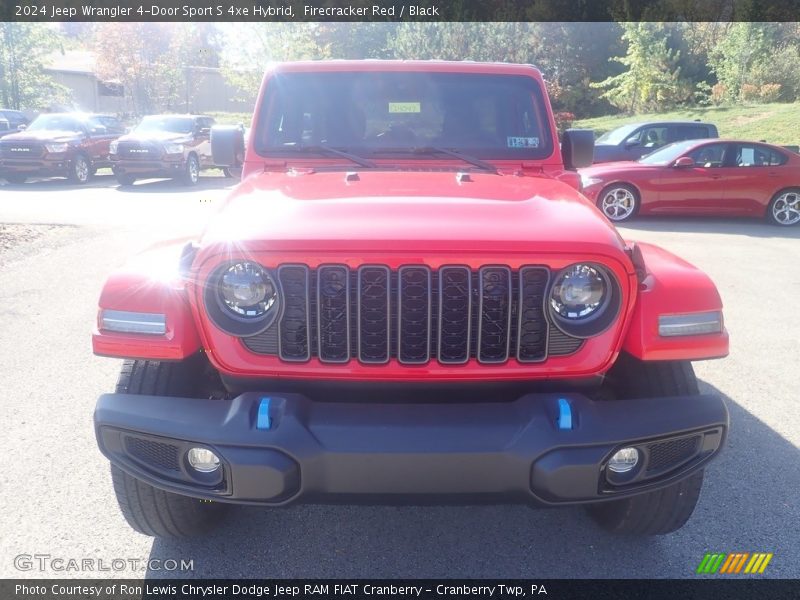 Firecracker Red / Black 2024 Jeep Wrangler 4-Door Sport S 4xe Hybrid