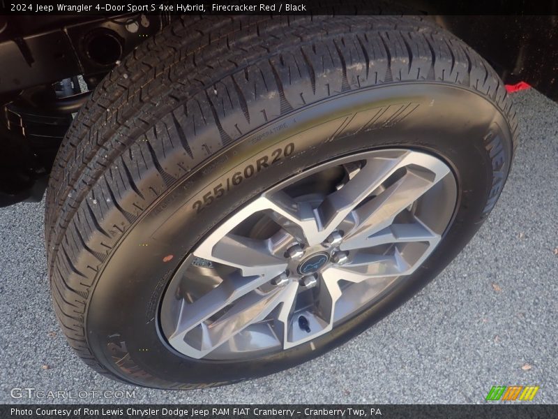 Firecracker Red / Black 2024 Jeep Wrangler 4-Door Sport S 4xe Hybrid