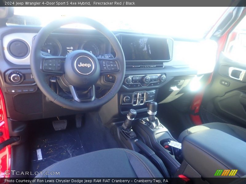 Firecracker Red / Black 2024 Jeep Wrangler 4-Door Sport S 4xe Hybrid
