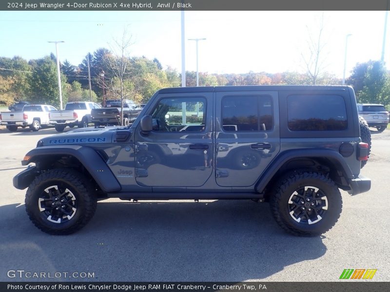 Anvil / Black 2024 Jeep Wrangler 4-Door Rubicon X 4xe Hybrid