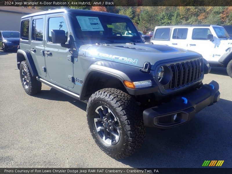 Anvil / Black 2024 Jeep Wrangler 4-Door Rubicon X 4xe Hybrid
