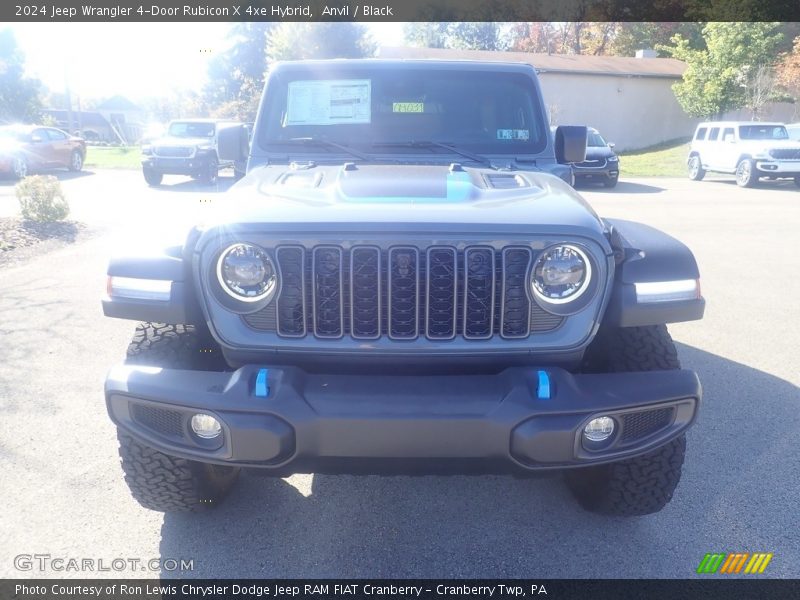 Anvil / Black 2024 Jeep Wrangler 4-Door Rubicon X 4xe Hybrid