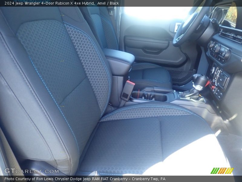 Anvil / Black 2024 Jeep Wrangler 4-Door Rubicon X 4xe Hybrid