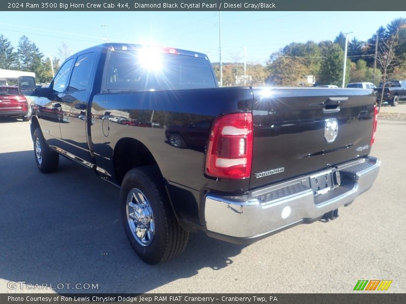 Diamond Black Crystal Pearl / Diesel Gray/Black 2024 Ram 3500 Big Horn Crew Cab 4x4