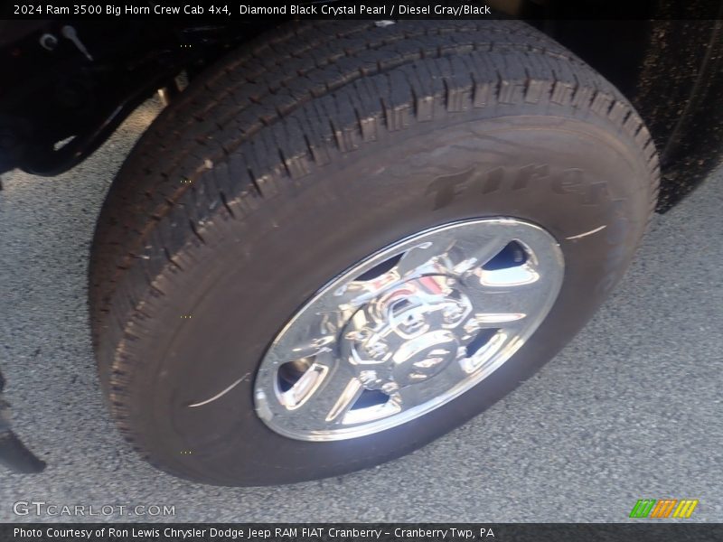 Diamond Black Crystal Pearl / Diesel Gray/Black 2024 Ram 3500 Big Horn Crew Cab 4x4