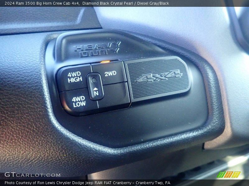 Diamond Black Crystal Pearl / Diesel Gray/Black 2024 Ram 3500 Big Horn Crew Cab 4x4