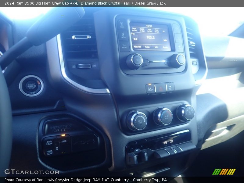 Diamond Black Crystal Pearl / Diesel Gray/Black 2024 Ram 3500 Big Horn Crew Cab 4x4
