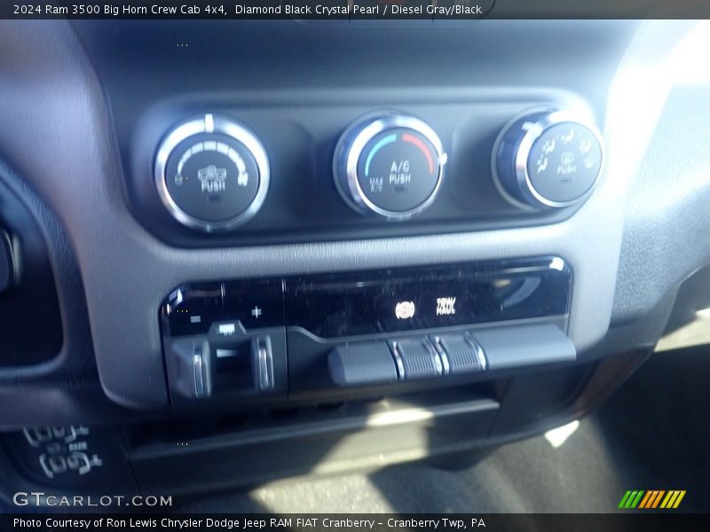 Diamond Black Crystal Pearl / Diesel Gray/Black 2024 Ram 3500 Big Horn Crew Cab 4x4