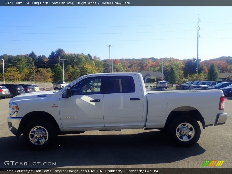 Bright White / Diesel Gray/Black 2024 Ram 3500 Big Horn Crew Cab 4x4