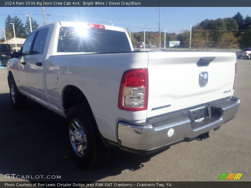 Bright White / Diesel Gray/Black 2024 Ram 3500 Big Horn Crew Cab 4x4