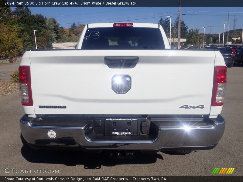 Bright White / Diesel Gray/Black 2024 Ram 3500 Big Horn Crew Cab 4x4