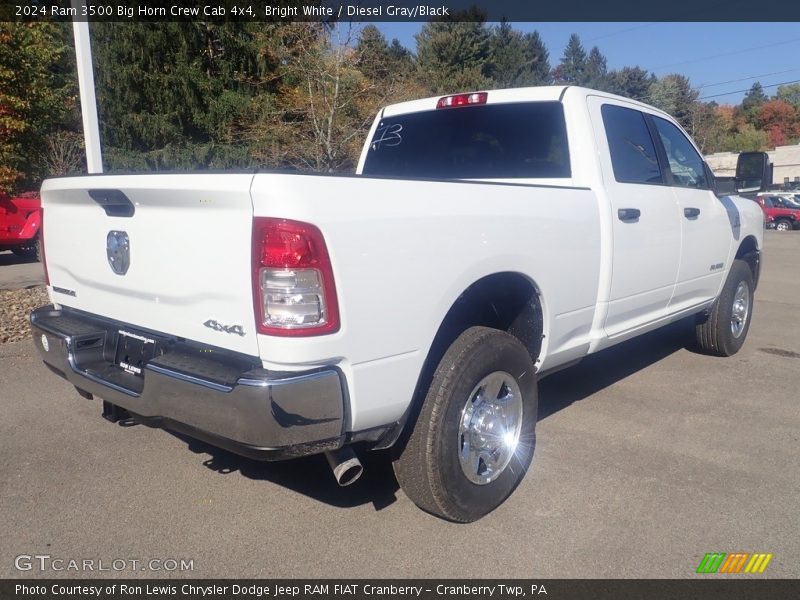 Bright White / Diesel Gray/Black 2024 Ram 3500 Big Horn Crew Cab 4x4