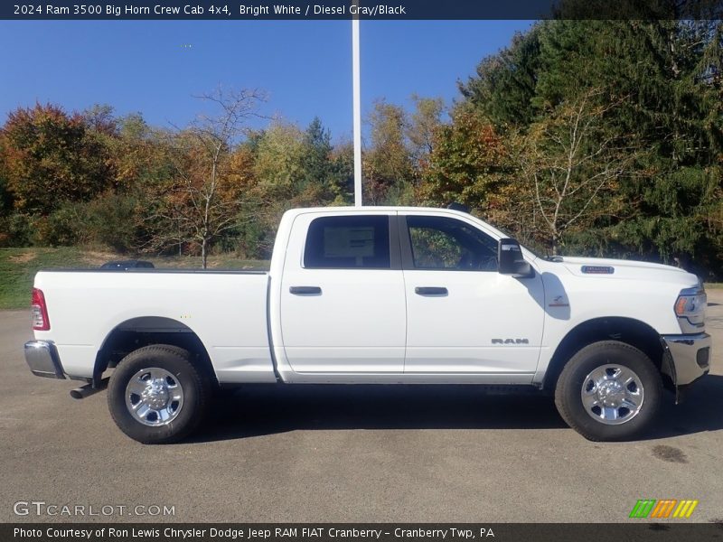 Bright White / Diesel Gray/Black 2024 Ram 3500 Big Horn Crew Cab 4x4