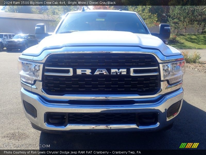 Bright White / Diesel Gray/Black 2024 Ram 3500 Big Horn Crew Cab 4x4