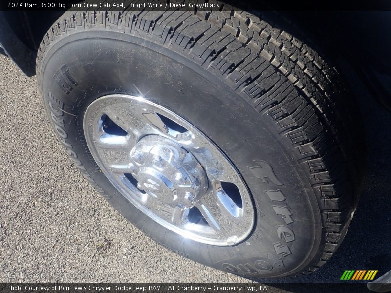 Bright White / Diesel Gray/Black 2024 Ram 3500 Big Horn Crew Cab 4x4