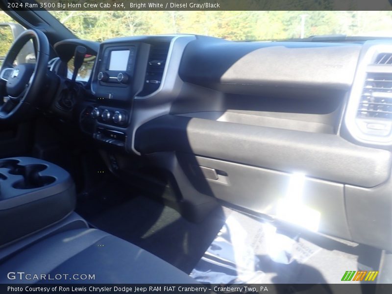 Bright White / Diesel Gray/Black 2024 Ram 3500 Big Horn Crew Cab 4x4