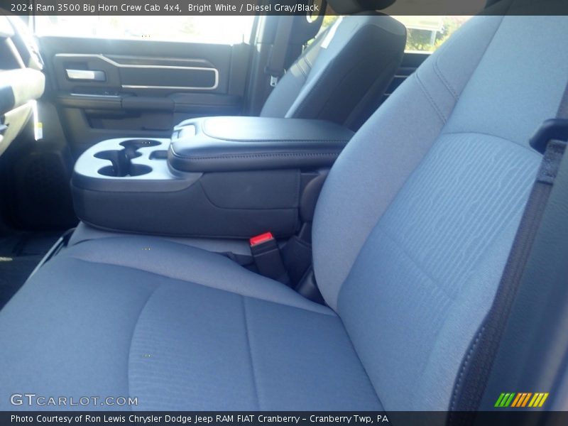Bright White / Diesel Gray/Black 2024 Ram 3500 Big Horn Crew Cab 4x4