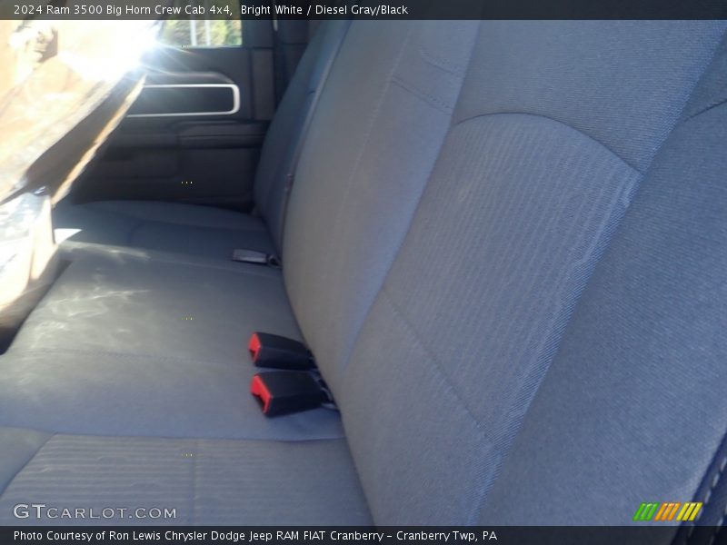 Bright White / Diesel Gray/Black 2024 Ram 3500 Big Horn Crew Cab 4x4