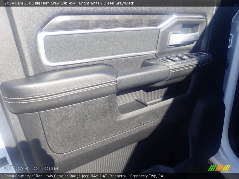 Bright White / Diesel Gray/Black 2024 Ram 3500 Big Horn Crew Cab 4x4