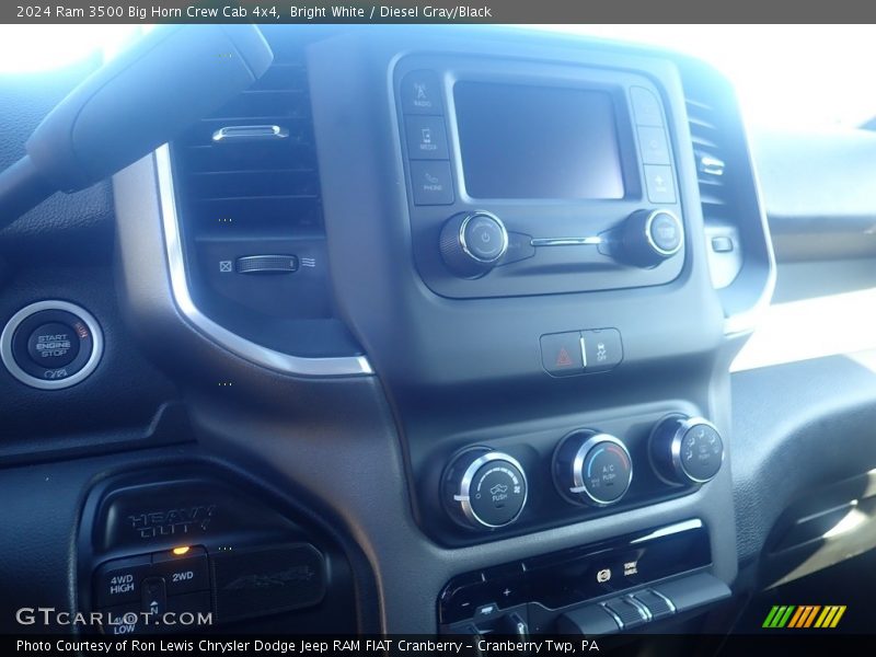 Bright White / Diesel Gray/Black 2024 Ram 3500 Big Horn Crew Cab 4x4
