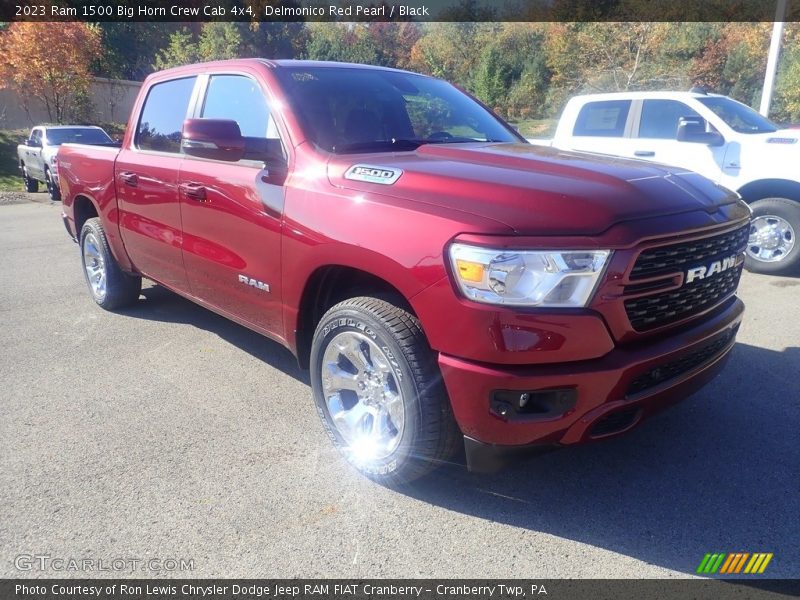 Delmonico Red Pearl / Black 2023 Ram 1500 Big Horn Crew Cab 4x4