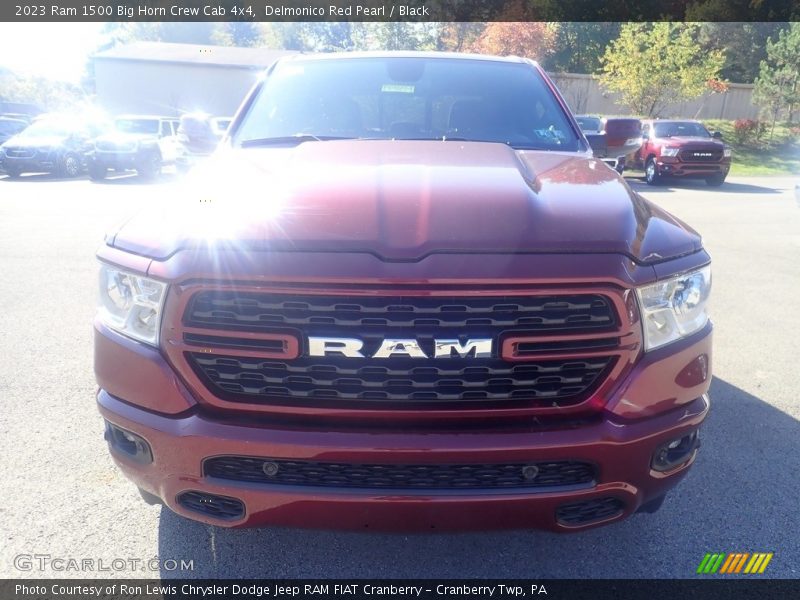 Delmonico Red Pearl / Black 2023 Ram 1500 Big Horn Crew Cab 4x4