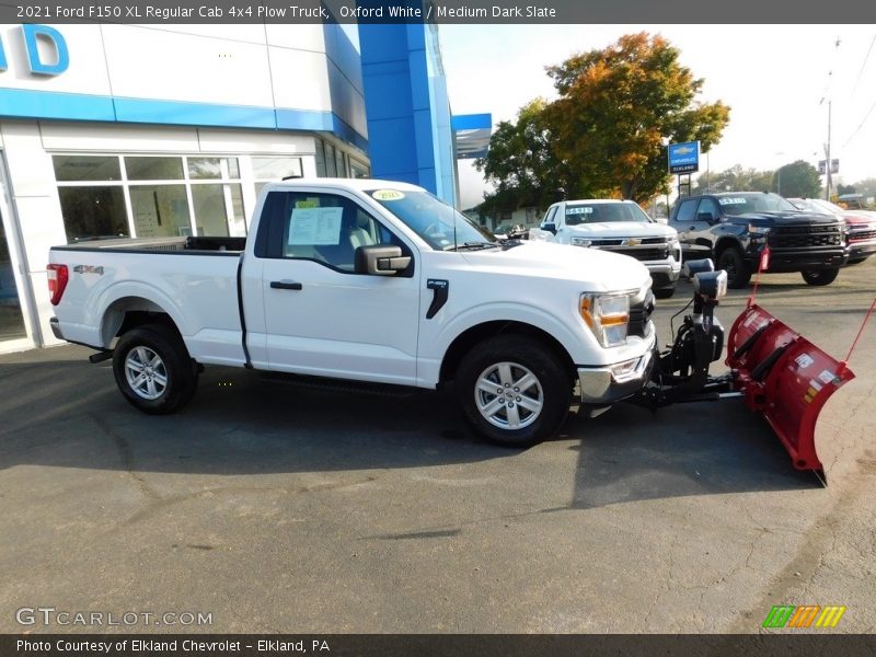  2021 F150 XL Regular Cab 4x4 Plow Truck Oxford White